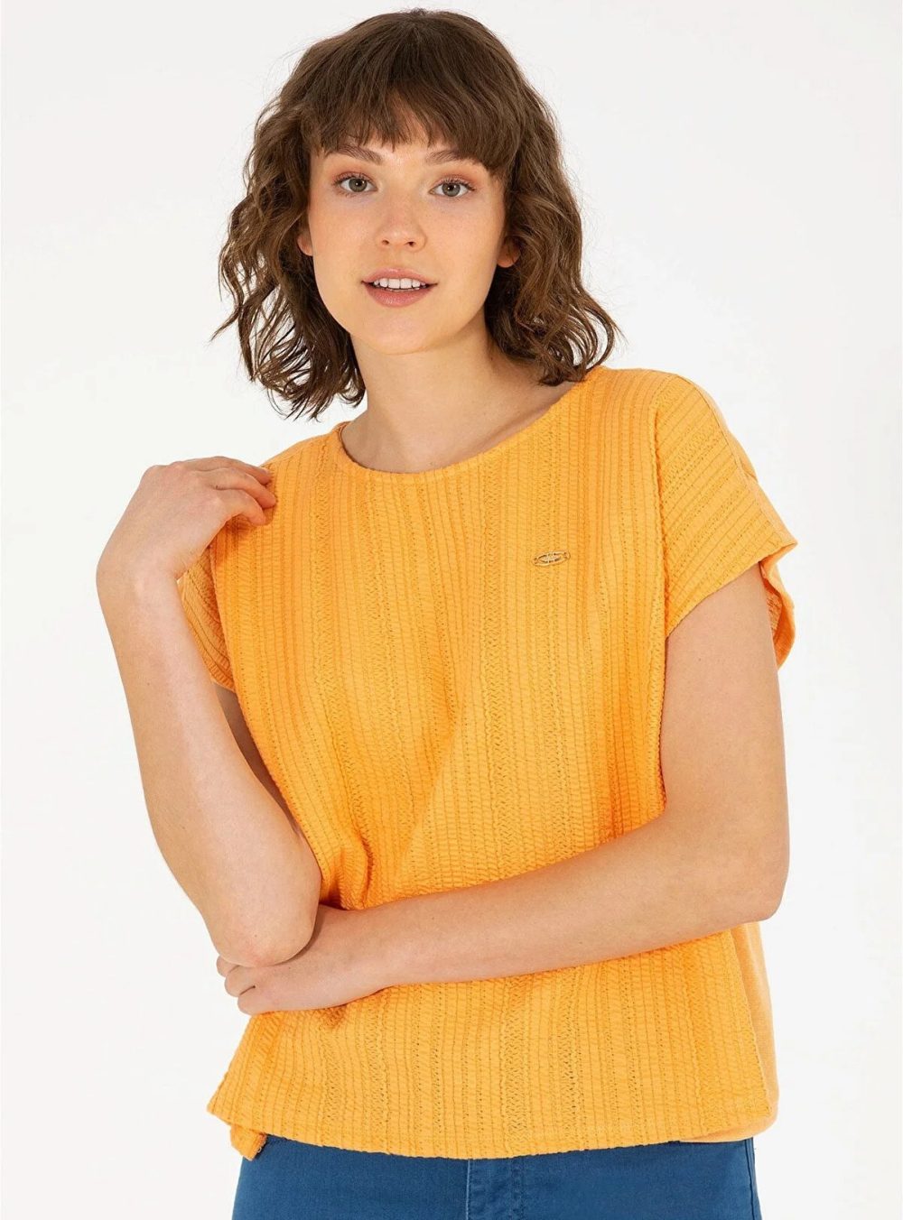 تی شرت زنانه نارنجی U.S. Polo Assn