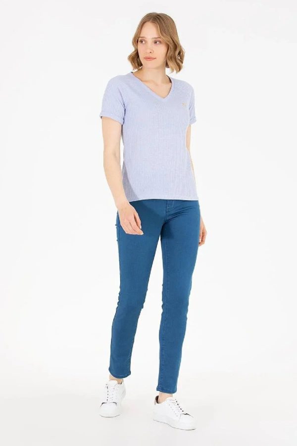 شلوار جین آبی روشن زنانه U.S. Polo Assn